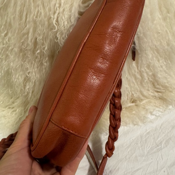 Lucky Brand Lola Brown/Orange Crossbody Bag leather - Picture 10 of 12